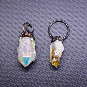 Angelo Aura ciondolo al quarzo-punto di cristallo naturale <span class=keywords><strong>portachiavi</strong></span> in pietra preziosa <span class=keywords><strong>925</strong></span> <span class=keywords><strong>argento</strong></span> placcato oro gioielli da donna - Product Image 6