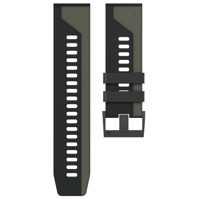 Black with army green