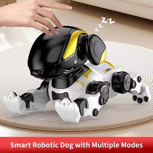 Tiếng nói RC Robot chó đi Bộ lật chào ngồi ngủ pushups câu chuyện điều khiển bằng giọng nói tiếng Anh bắt chước bài hát khiêu vũ mã hóa vui vẻ - Product Image 6