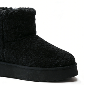 Wholesale OEM/ODM Women's <strong>Black</strong> Faux Fur Snow Boots All-Over Plush Design Fast Shipping From China Stylish <strong>Platform</strong> Design - Product Image 5