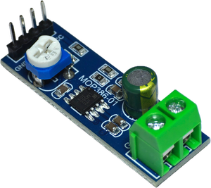 โมดูลเครื่องขยายเสียง LM386 5V 12V พร้อมปุ่มปรับระดับเสียง สำหรับวิทยุ AM FM โครงการ DIY - Product Image 1