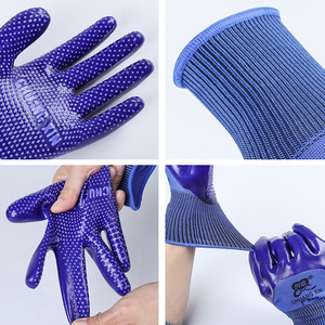 Guantes de Seguridad con Cuentas de PVC Chuangxin P828, Texturizados, Resistentes a la Abrasión, para Uso General - Product Image 2
