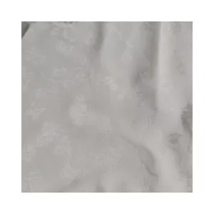 Cheap Price 100% Viscose 129gsm Plain And Neat White Chrysanthemum Jacquard Fabric For Women Garment And Textile