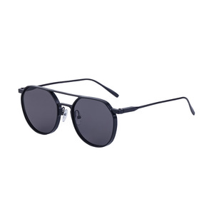 1330 Retro Oval Frame Men's Metal Double Bridge Driving <b>Sunglasses</b> <b>Round</b> Wholesale Shades Luxury Brand Designer - Product Image 5