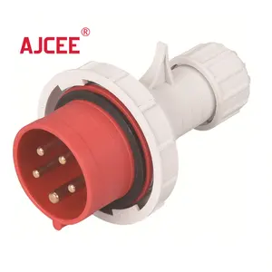 AJCEE 0252 Ip67 440โวลต์32amp กันน้ำอุตสาหกรรมชายปลั๊กไฟฟ้าและซ็อกเก็ต
