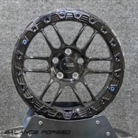 Rines RPF1 de 2 Piezas, Forjados, con Borde Beadlock, de 18, 19, 20 y 21 Pulgadas, Diseño Deportivo Popular, Negro Brillante, Ligeros, 5x114.3 5x120 para Civic