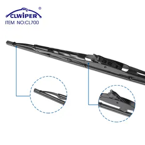 CLWIPER Wiper Car Windshield Silicon Windscreen Universal Frame Metal Wiper Blade