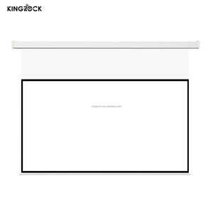 صندوق كهربائي أبيض صغير Langshi مع تعليق فوتون أبيض 92 بوصة شاشة عرض 4K فائقة الدقة للسينما المنزلية - Product Image 3