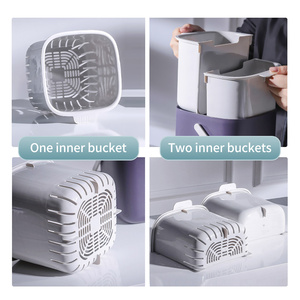 Poubelle à compost pour déchets alimentaires en plastique, prix d'usine, avec compartiment intérieur - Product Image 6