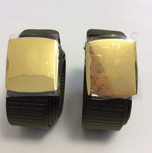 Cinturón de <span class=keywords><strong>hombre</strong></span> verde cincel trenzado de nailon personalizado de fábrica de China de 35mm de ancho - Product Image 4