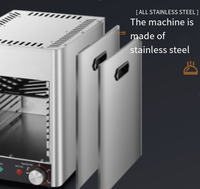 Pioche de boeuf commerciale à ultra-haute température rôti électrique 800 machine à steak température contrôlable acier inoxydable