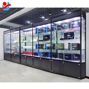 Cabinet de vitrine de vente au détail avec vitrines de magasin de fumée de couleur personnalisée en verre - Product Image 6