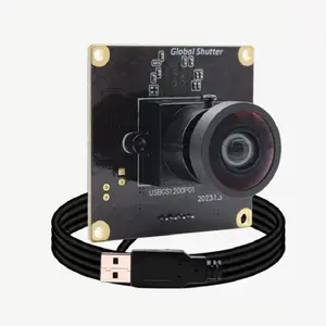 Mini 38x38mm 1920x1200 e 1080P 90FPS Global Obturador USB Câmera com imagem colorida