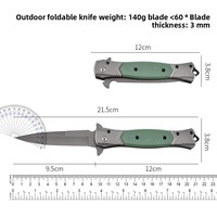 Roestvrijstalen 3Cr13 outdoor vouwmes multifunctioneel draagbaar DIY OEM kamperen & huishoudelijk fruitgebruik