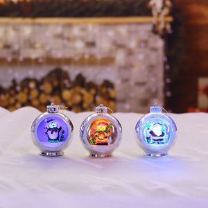 Hot Selling Snowman Santa in Christmas Decoration Ball with Mini Led <b>Light</b> up for Christmas <b>Tree</b> Ornament or Party Table Decor - Product Image 1