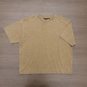 Camiseta de Alta Calidad 100% Algodón 250-270 Gsm con Lavado Ácido, Camiseta Oversize para Hombre, Personalizable, Lisa, con Lavado Ácido, Estilo Vintage - Product Image 4