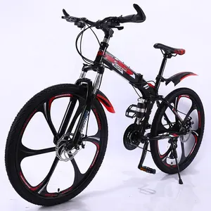 GOMID-Bicicleta de Montaña plegable de acero al carbono, cicla de montaña con suspensión completa de 20, 24 y 26 pulgadas, personalizada, venta al por mayor