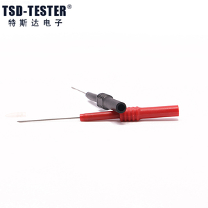 Isolation piercing Nadel Zerstörung freies Multimeter 1mm Prüf sonde Red Black 30Vac-60VDC/Max.10A Lange scharfe Edelstahls pitze - Product Image 5