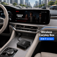 Boîte CarPlay Ai à prix réduit, modèle universel, CP sans fil, CP filaire, système AA vers Android avec Google Play Store, version 3 en 1