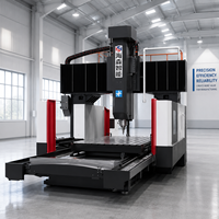 Centre d'usinage CNC industriel à portique pour grandes pièces, fraisage, perçage et alésage de haute précision