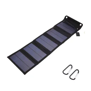 आउटडोर 15W Foldable सौर अभियोक्ता 5V यूएसबी उत्पादन उपकरणों पोर्टेबल सौर पैनल चार्जर