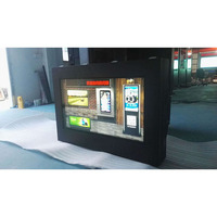Pantalla LCD para exteriores a prueba de polvo impermeable de pie de 32 pulgadas para exhibición