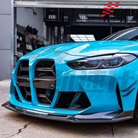 Divisor de Parachoques Delantero de Fibra de Carbono Estilo KSUI, Accesorio de Labio Delantero, Compatible con Modelos BMW M3 M4 G80 G82