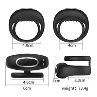 Bestseller Männlicher Kabelloser Ferngesteuerter APP-gesteuerter Vibrierender Penisring Prostata-Silikon-Vibrator 10 Frequenzen 100% Wasserdicht