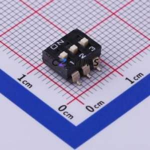 DM-03-V DIP Switch SMD-6P,6.2x8.6mm Switch ( Number of Switch Sections: 3 )( Lead Spacing: 2.54mm ) - Product Image 1