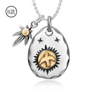 Collier en acier inoxydable avec pendentif aigle de style européen, breloques thématiques, cadeau pour hommes et femmes SP549 - Product Image 4