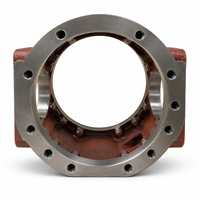 Boîtier de boîte de vitesses en fonte ductile OEM usiné CNC de précision, support de boîtier de réducteur industriel