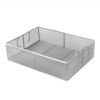Panier pour lave-vaisselle Quality Industries, panier de lavage à mailles fines, organisateur durable en acier inoxydable avec design perforé