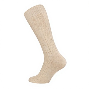 <b>Men</b> Oktoberfest Trachten Cuffed <b>Socks</b> Waffle Knit Edelweiss Brooch Bavarian Traditional Costume <b>Socks</b> - Product Image 1
