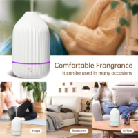 Diffuseur d'huiles essentielles ultrasonique de table électrique à livraison rapide avec plusieurs modes d'éclairage et garantie d'un an