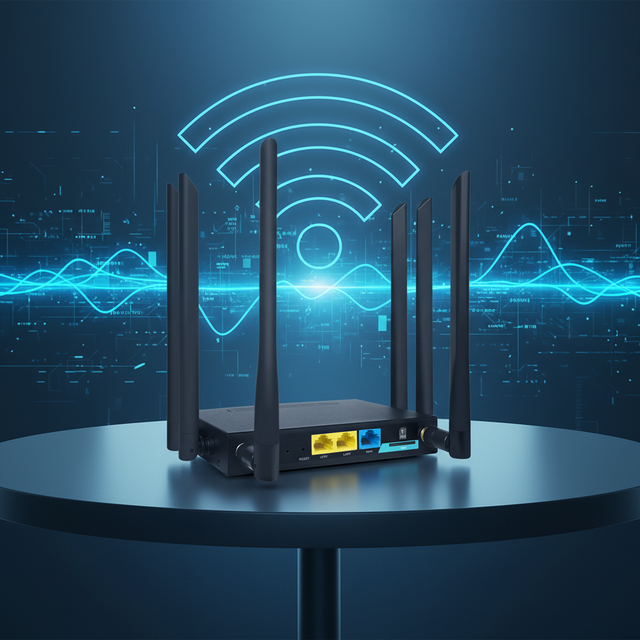 Industrial 4G LTE CPE 300Mbps 2.4GHz 802.11n Wireless WiFi Router 3 Port 6 High-Gain Antennas Built-in Watchdog VPN SIM Card