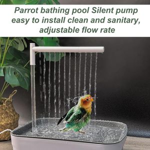 Harga Pabrik Air Mancur Mandi Burung Otomatis Kolam Mandi Burung Beo dengan Pompa Senyap Air Mancur Mandi Burung untuk Parkit <span class=keywords><strong>Cockatiel</strong></span> - Product Image 2