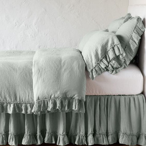 Parure de Lit en <span class=keywords><strong>Lin</strong></span> Français 100 % <span class=keywords><strong>Lin</strong></span> Froissé Personnalisée pour Grossiste – Ensemble de Draps en <span class=keywords><strong>Lin</strong></span> pour Maison et Mariage - Product Image 3