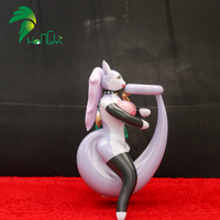 Nouvelle Offre 2026 : Jouet Gonflable Hongyi - Loup Fille Cartoon Assise Loona en PVC avec Sphère
