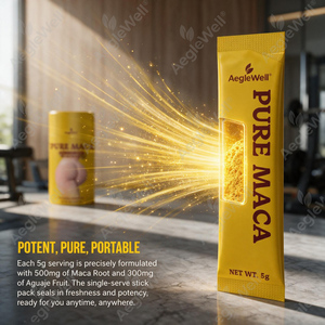 AegleWell Mezcla de Maca Pura en Polvo, Maca <span class=keywords><strong>Peruana</strong></span> Extra Fuerte con Fruta de Aguaje, Suplemento Herbal para Mujeres - Product Image 3
