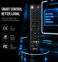2026 Remote Control Terbaru 44 Tombol Warna Hitam untuk Smart LED LCD TV, Mendukung Kustomisasi Kode Tetap dan Kode Bergulir, Grosir