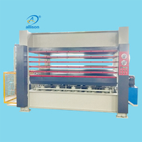 Machine de presse à chaud pour le bois Machine à bois en PVC pour le bois et la peau Porte en bois de Qingdao Allison