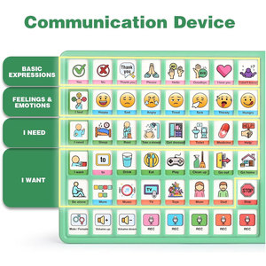 Tablette d'activités sans écran AAC pour la communication non verbale des personnes autistes, outil de thérapie du langage, jouet éducatif pour la rééducation post-AVC - Product Image 2