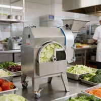 Máquina Cortadora de Vegetales Industrial Pequeña, Rebanadora, Trituradora y Picadora de Cebolla, Patata, Zanahoria y Pepino para Restaurantes Comerciales