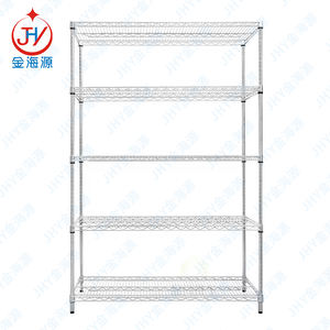 Étagère de cuisine 60 "L X 21" P X 87 "H Unité de rangement à 5 étagères chromées argent étagère en fil métallique <span class=keywords><strong>sur</strong></span> roulettes - Product Image 4