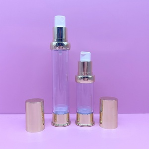 Wholesale AS Airless Lotion <b>Pump</b> <b>Bottle</b> 15ml 30ml 50ml 80ml 100ml 120ml Transparent Lotion Cream Essence Airless <b>Pump</b> <b>Bottle</b> - Product Image 2