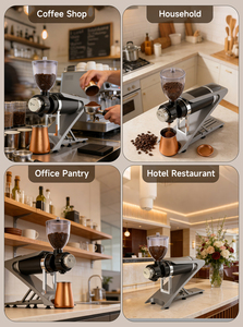 Nouveau modèle 2026 Moulin à café à meules plates 18 réglages Anti-statique Pliable avec tasse doseuse Espresso Commande en gros - Product Image 6
