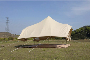 Toile de coton Glamping Safari voyage <span class=keywords><strong>tente</strong></span> Touareg de luxe pour réunion de famille tentes cloche avec trou de poêle - Product Image 3