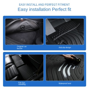Tapis de sol de voiture 3D 5D TPE imperméable 5MM d'épaisseur pour conduite à droite VW Golf Mk8 RHD 2022-2025 résistant à l'usure avec <span class=keywords><strong>logo</strong></span> imprimé - Product Image 3
