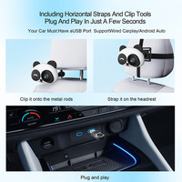 Adaptateur CarPlay sans fil portable Meihua pour voiture, caméra embarquée et moniteur pour bébé sur siège arrière avec garantie d'un an