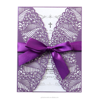 Tarjetas de Invitación con Diseño de Corte Láser en Diferentes Colores y Tarjetas de Felicitación Personalizadas con Corte Láser